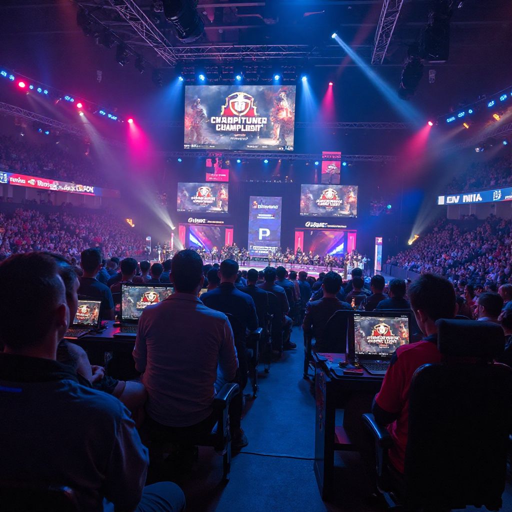 esports tournament championship competitive gaming arena
